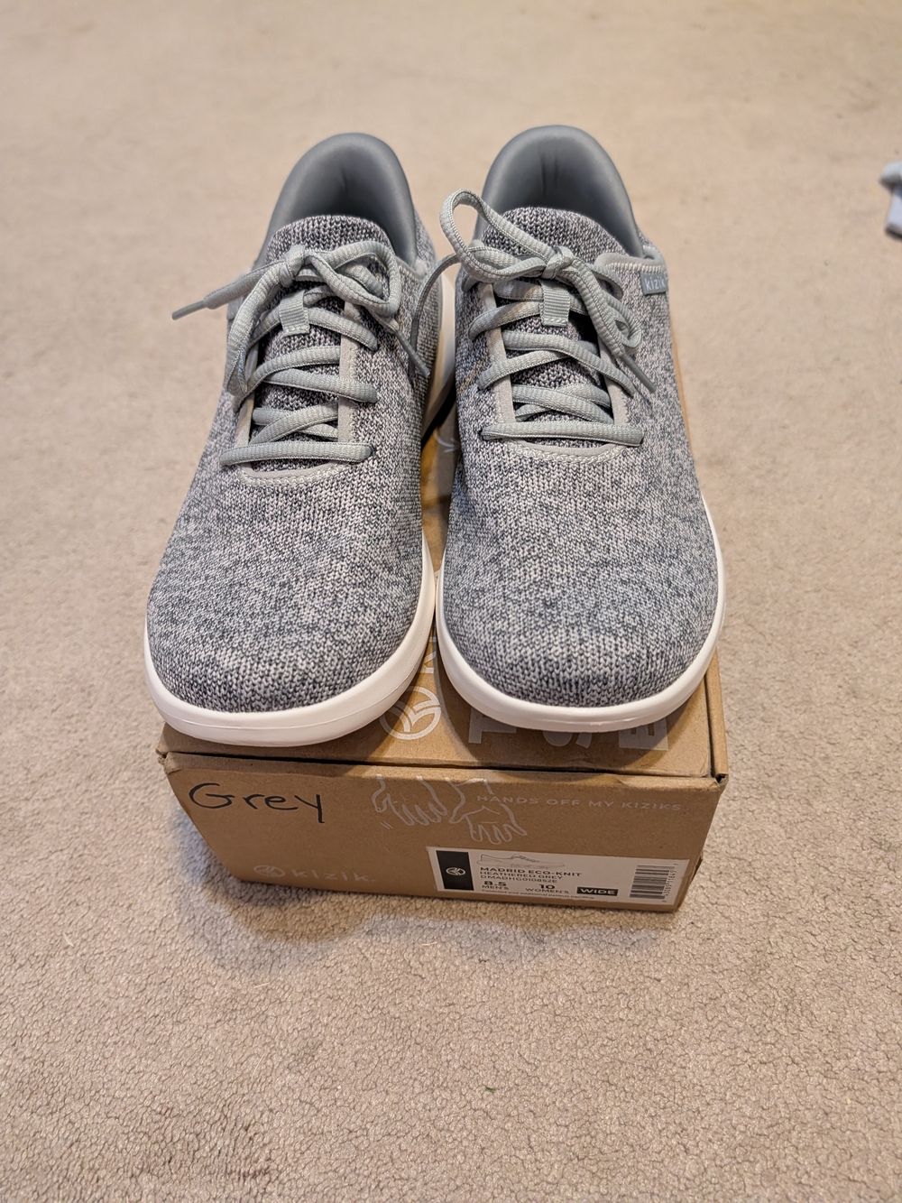 Women's Athletic Knit Lace-Up Sneakers - Grey